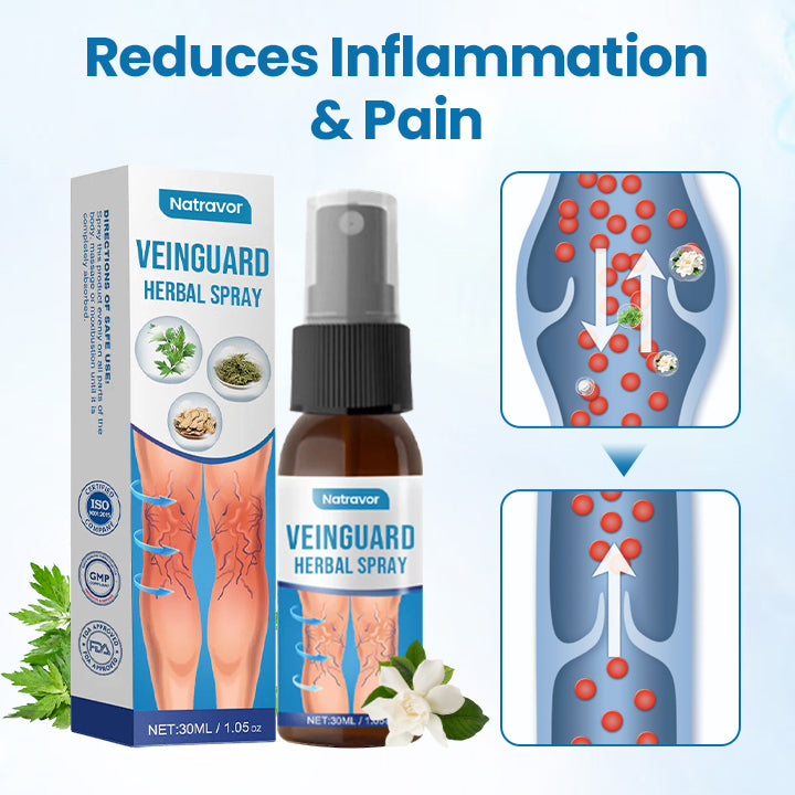 Natravor® VeinGuard Herbal Spray-✅ Clinically proven to eliminate varicose veins in just 7 days!