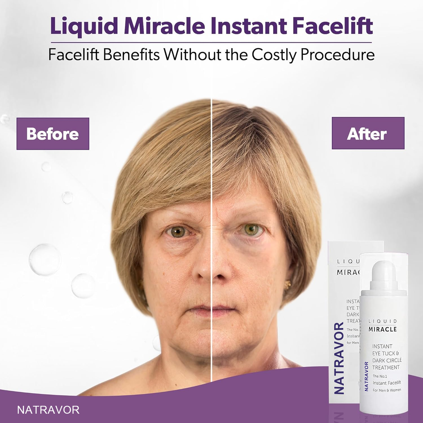 NATRAVOR™ Reverses Eye Bags & Fine Lines In 1 Minutes
