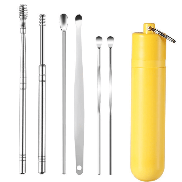🔥Last Day 49% OFF - 6 Counts Ear Wax Removal Tool Set with Storage Tube
