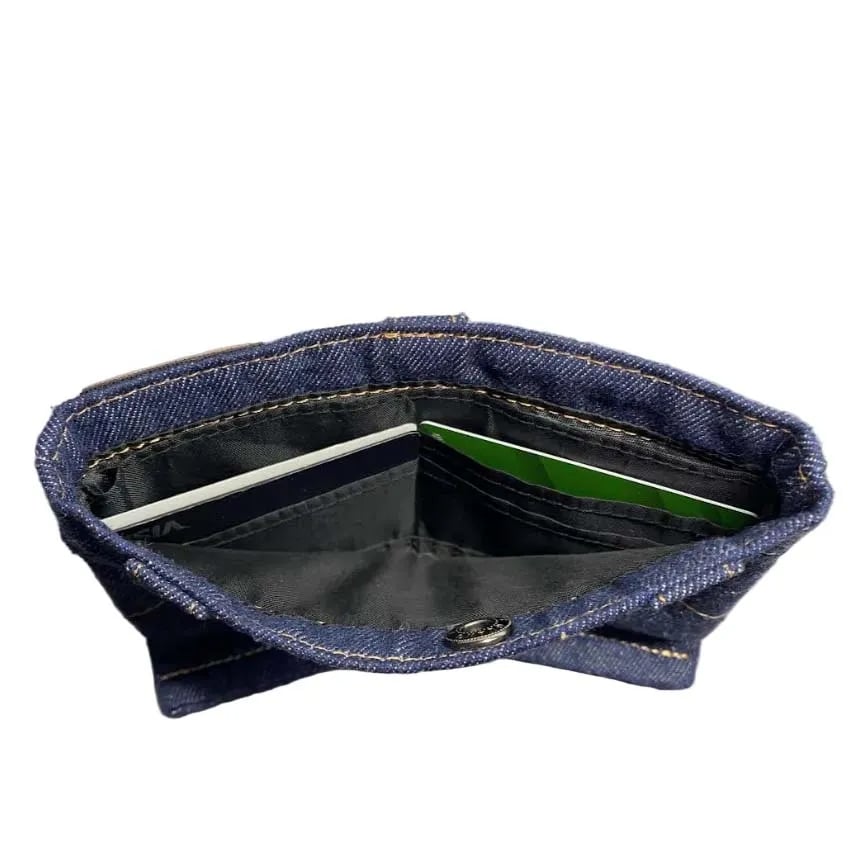 💰Handmade Denim Shorts Wallet👖 - Easily Holds Cash & Loose Change🤠💴