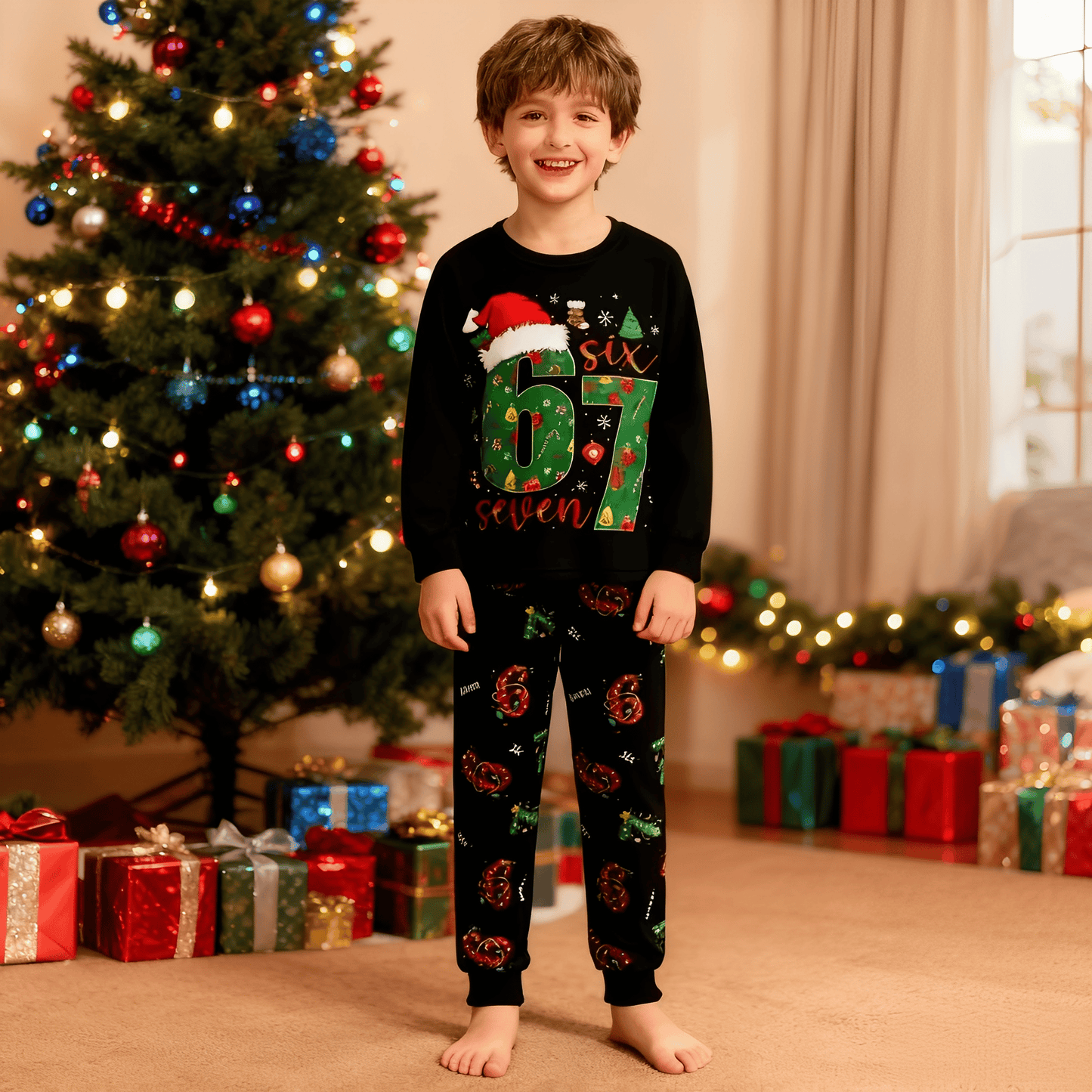 🎄2025 Christmas Sales🎅The Viral 67 Christmas Kids Pajama Set