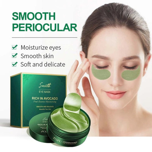 🥑Summer Hot Sale 🔥 Avocado Moisturizing Collagen Eye bagMask,60pcs/set