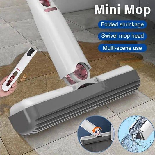 🎉 Foldable Hand-Washable Mini Mop