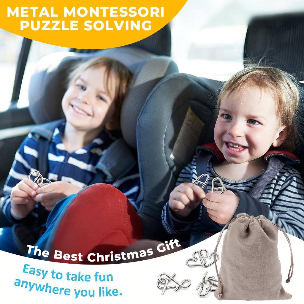 💥CHRISTMAS DEAL 49% OFF -🎁Metal Montessori Puzzle Solving