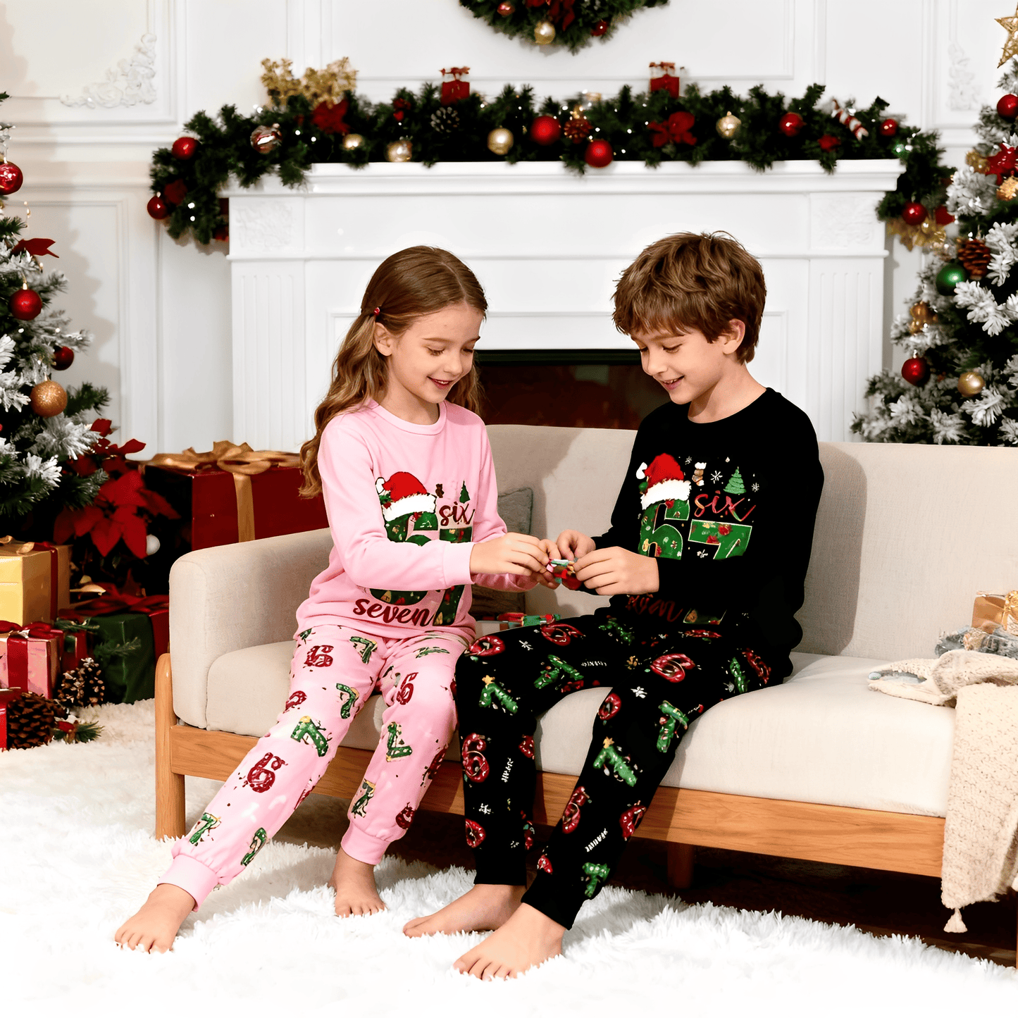 🎄2025 Christmas Sales🎅The Viral 67 Christmas Kids Pajama Set
