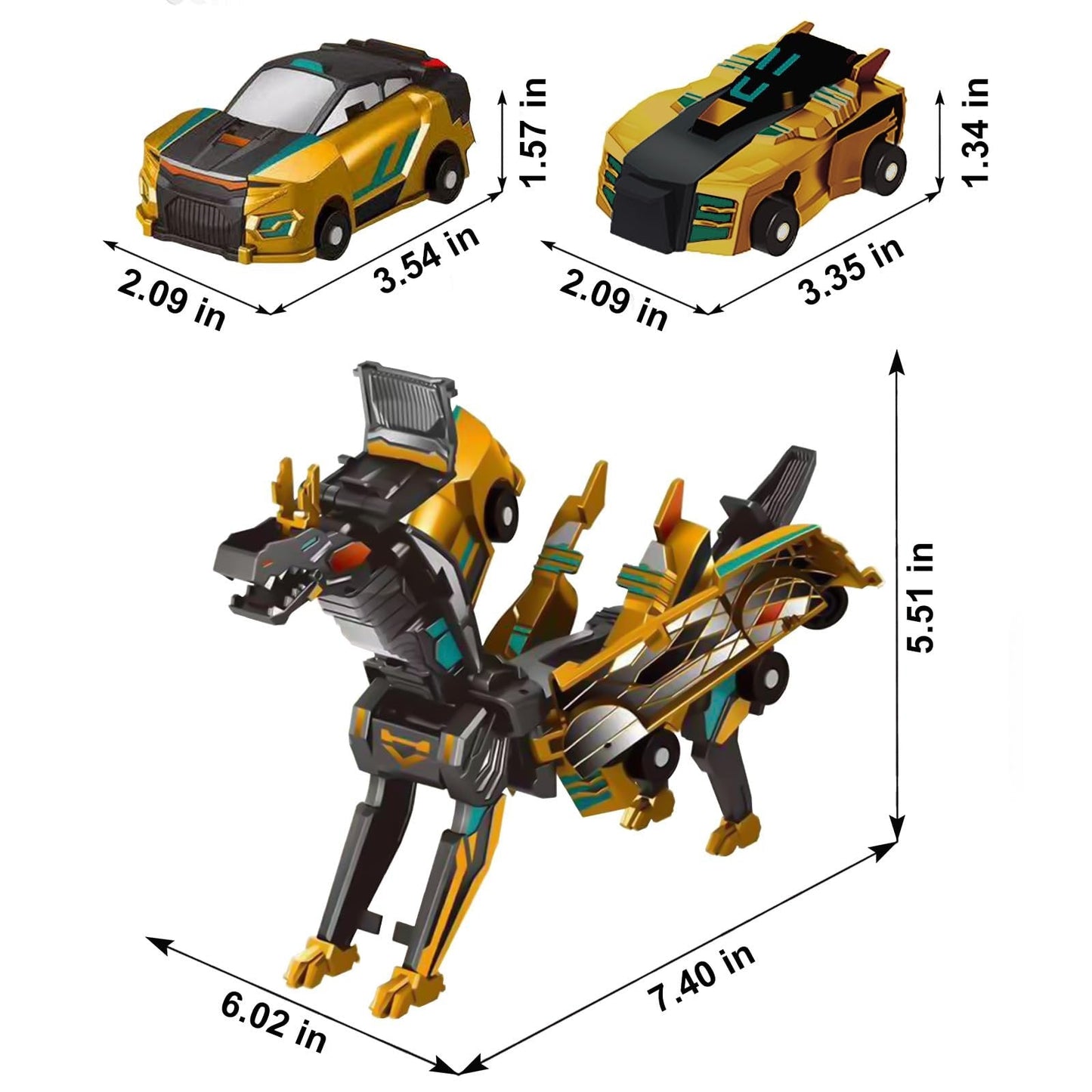🎁Children's Day Special✨ Collision Transforming Dinosaur Car Toy
