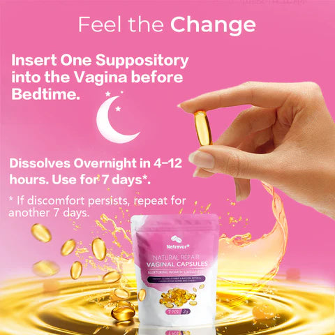 Natravor® Instant Itch Relief & Natural Detox & Firming Repair & Pink and Tender Natural Capsules