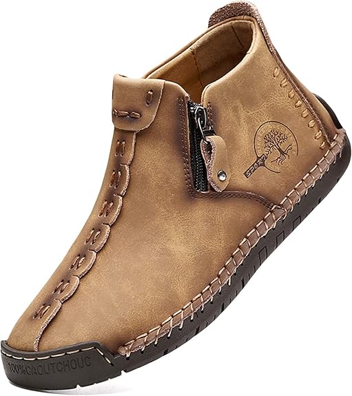 Men's zip-up casual shoes