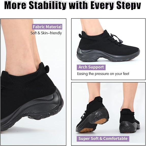 WOMEN SLIP-ON LIGHT AIR CUSHION ORTHOPEDIC SNEAKERS