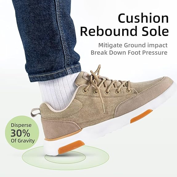 Orthopedic Casual Walking Shoes for Men - Comfortable Breathable with Arch Support, Shock Absorption, and Anti-slip Features