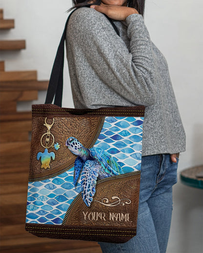 Turtle Personalized Tote Bag