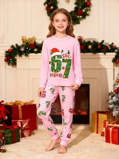🎄2025 Christmas Sales🎅The Viral 67 Christmas Kids Pajama Set