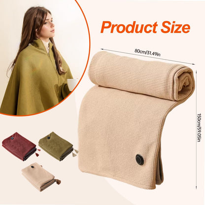 🎄LAST DAY 49% OFF🔥Portable Heated Blanket Shawl
