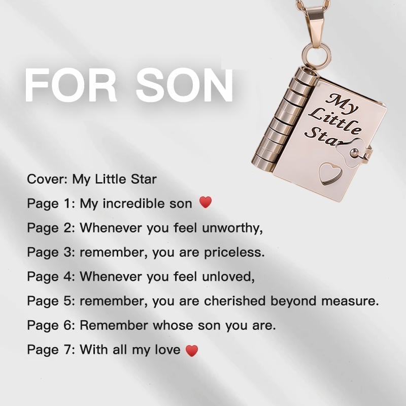 🏆Flash Sale⚡ 50K+ SOLD! ❤️‍🔥✨My Little Star Book Necklace for Daughter / Son